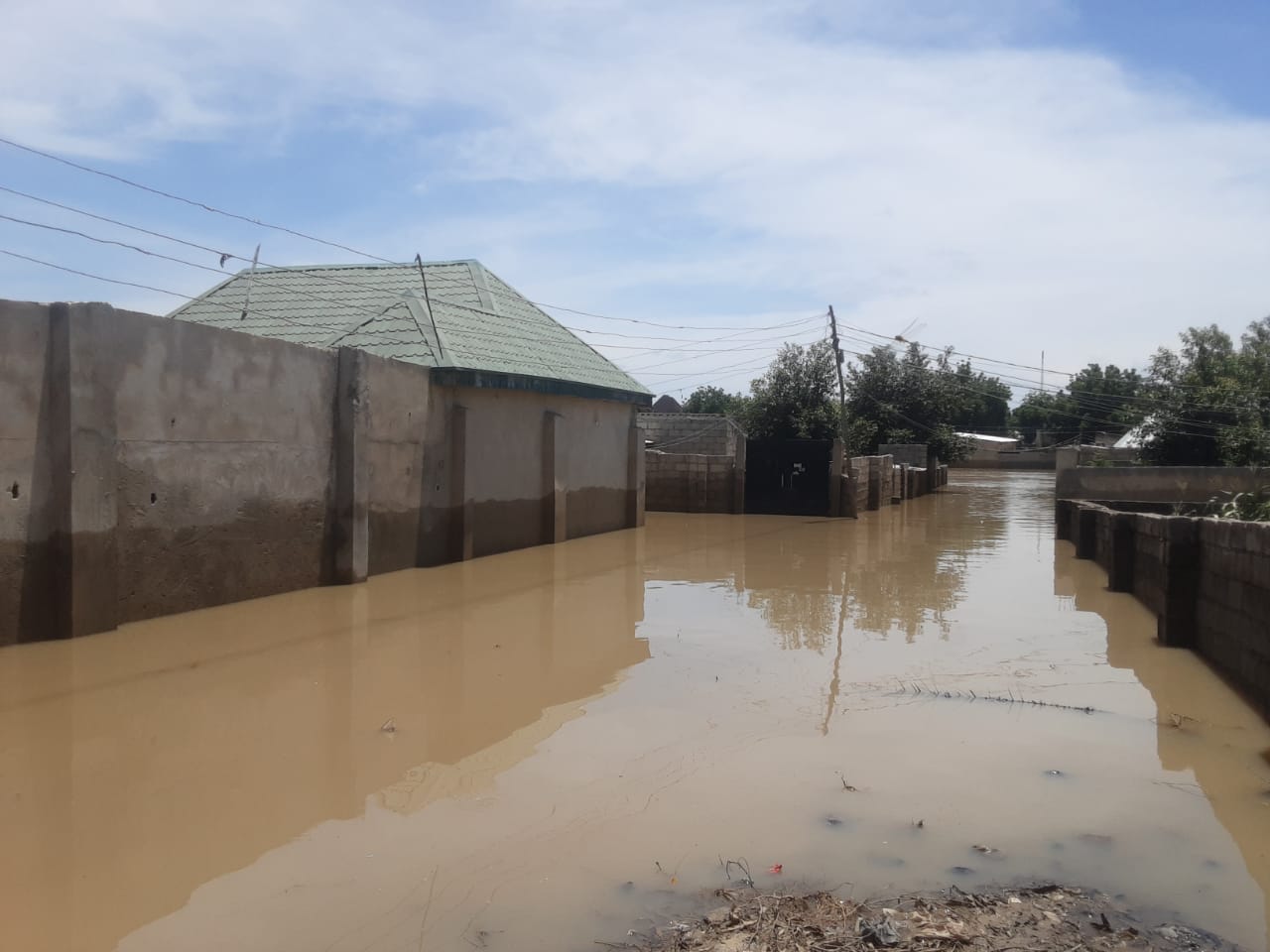 GreeniHAD Head Office submerged in flood