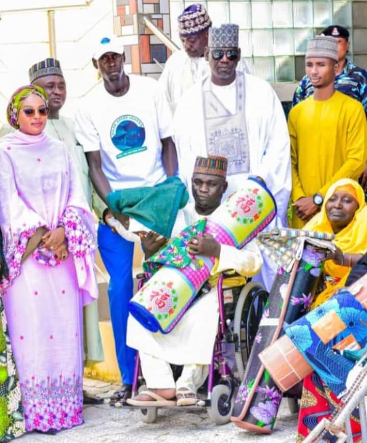 provition of relife materials to physically challenged flood survivors in collaboration with Amb. Usman Aliyu